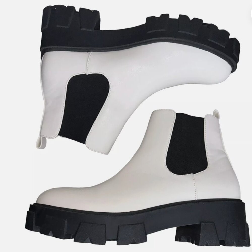 Nasty Gal Chunky White Platform Book